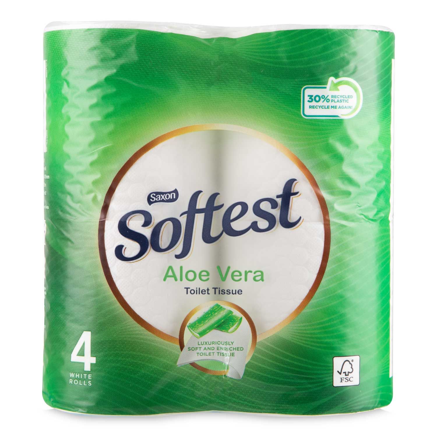 Aloe Vera Toilet Tissue 4 Pack Saxon